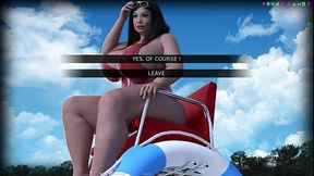 Busty 3D babe Chaixas gets huge cock in sexy club game