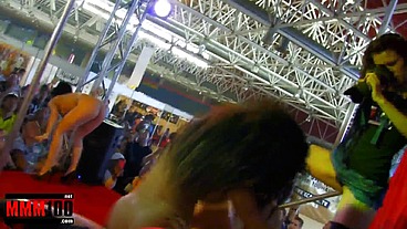 One colourful show with lesbian girls at the Erotic Festival SEB 2010 in Barcelona