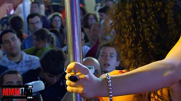 One colourful show with lesbian girls at the Erotic Festival SEB 2010 in Barcelona