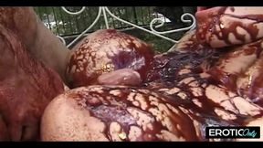 Chocolate in the buttocks makes men&#039;s cocks happy