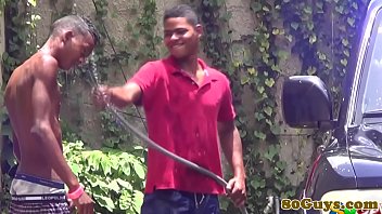 Gay african twinks fucking at outdoor carwash