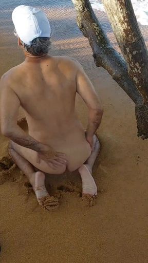 Ladysilva Very Naked Slut on the Beach Wanting a Cock in Her Hot Ass