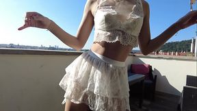 Fucking Ass on Balcony in Prague