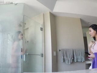 Oriental Step Sister Seduces Her Brother Into A 3some
