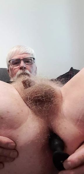 Fucking ass by anal toy, tiny dick masturbation