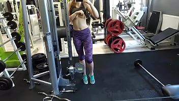 Almost caught in gym during squirting