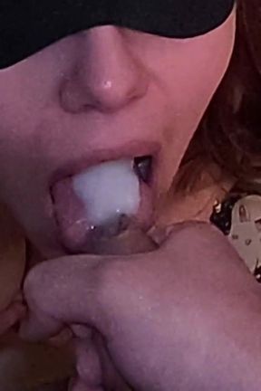 Homemade Amateur Blowjob - Waiting for Cumshot and Swallow