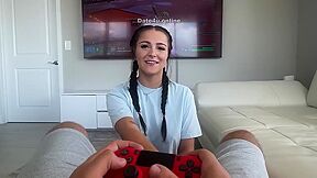 Serena Sterling - Gamer Boy Gets Lucky Creampie ( ) Y00t