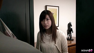 Bushy Vagina Japanese Teen seduce to First Time Fuck by Classmate Boy when home alone in Uncensored JAV Porn