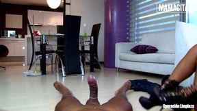 Skinny Tattooed Maid Laura Montenegro Drilled By Client After Cleaning His House MAMACITAZ