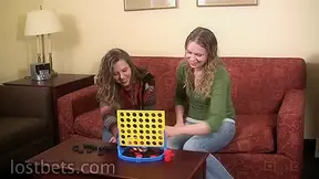 Mary and Amber play Strip FourinaRow