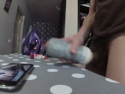 My Masturbation on an Ironing Board with a Masturbator