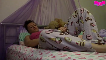 AgePlay DDLG Lazy Morning Orgasm Masturbation Sleepy Dakota Marr Fing Fuck Pierced Pussy Spread Manual Masturbation