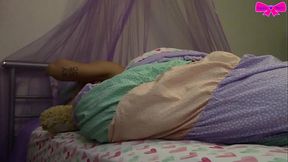 AgePlay DDLG Lazy Morning Orgasm Masturbation Sleepy Dakota Marr Fing Fuck Pierced Pussy Spread Manual Masturbation