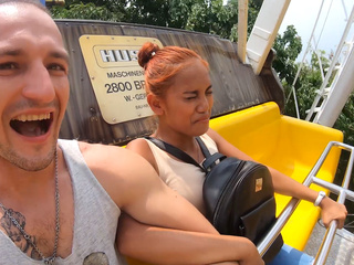 ”Big round ass Thai amateur GF fun day out with lustful sex once back home”