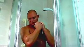 Stepdad Films His Horny Stepson In Shower