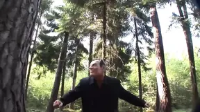 Amazing blonde milf gets anal fucked outdoors