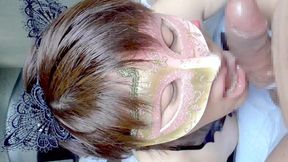 Mayu No68 Nasty Succubus Advent, Convulsive Orgasm Storm, Blindfold V Sign, Squirting, Blindfold,, Semen Shot Glass