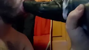 Chance Deepthroats Large Dildo In SloppyGay Blow Job Scene