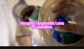 POV Hygienist Luna Performs IV sed. and takes advantage of you🧤🩺🪥🦷🔥🥵