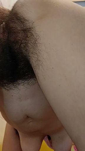 Hot latina with big ass, hairy pussy, big tits, big ass. Horny mom undresses and masturbates with moans.   Clip 1