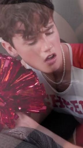 HETEROFLEXIBLE - Femboy Cheerleader Receives Big Dick Stuffing