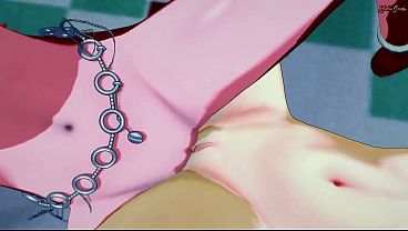 Zelda and Mipha scissoring in the garden - Legend of Zelda BotW Lesbian Hentai.