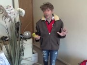 Hunk XXX Sucks A Peeled Banana in the Raw & is Very Hard!
