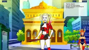 Harley Quinns Teaches Bold Blonde Pleasure in Steamy Animated Tryst