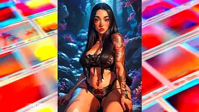 Gigantic Tits Teen Gets Plowed By Giant Cock In Anime Style Blowjob Orgy