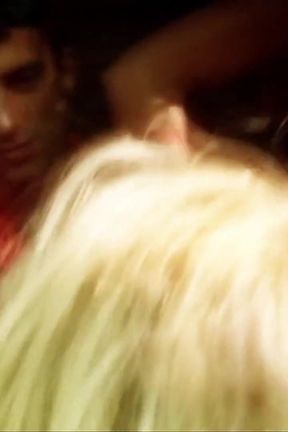 Role play threesome: two blondes have fun with one man
