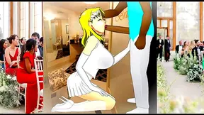 StepAunt Tempts Future Groom with Steamy Blowjob before Wedding Altar