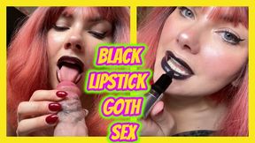 Black Lipstick Ass Worship POV Blowjob Facesitting & Sex