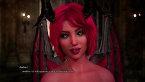 Lust Academy - Audrey The Trans Succubus Gives James A Handjob