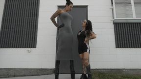 A casual femdom Height difference