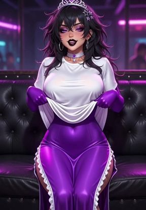 Anime Goth Punk Girl Black Hair Dirty Talk Big Tits First Person View