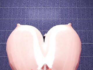 angel redhead virtual reality shemale hentai breast expansion growth (cg animation)