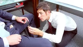 Tyr Alexander Takes Center Stage: Hot Office Blowjob Session – GayPornXL 18+