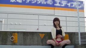 Outdoor Flashing with Japanese Crossdresser