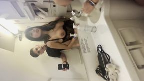 I Fuck an Arebe on a Plane, She Sucks My Cock and I Destroy It in the Bathroom