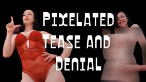 Pixelated Tease and Denial