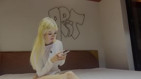 Busty Blonde Latina Fucks Me with Her Feet