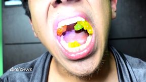 eating gummy bears