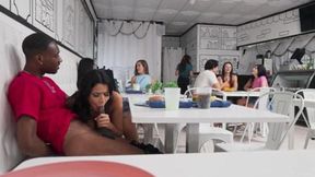 Young Sluts Get Screwed By Black Cock&#x1F32D; In Public Coffee Shop - Roxie Sinner