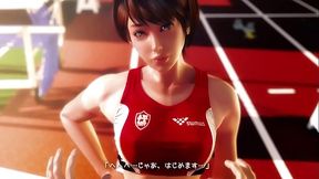 POV Sport Scene – Rena Senpai’s Seductive Batons Lead to Intense Hentai Action