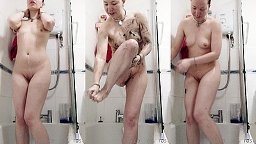 kayleth let me try out her fun shower slime while I was visiting her!