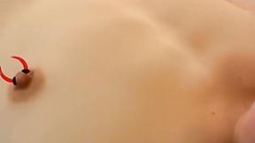 ”Adorable guy solo with a dick in his hand watching juicy porn”