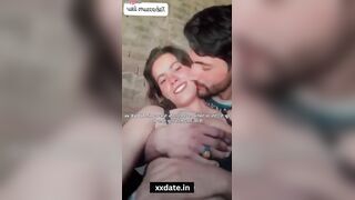 Exotic Desire - Indian Girl in Rural Setting Sharing Intimate Moments