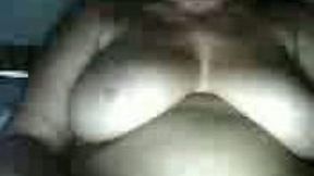 Two pairs of big and natural breasts on webcam