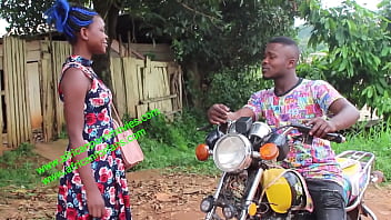 the motorcycle driver carrier and his customers in a public fuck on the road in Yaound&eacute_, Cameroon.  His big cock, he copiously fucks his client on the motorbike.Exclusively on xvideos.com and XVIDEOS RED